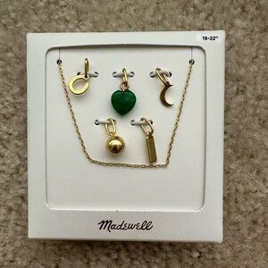 Madewell Gold Charm Necklace Set
